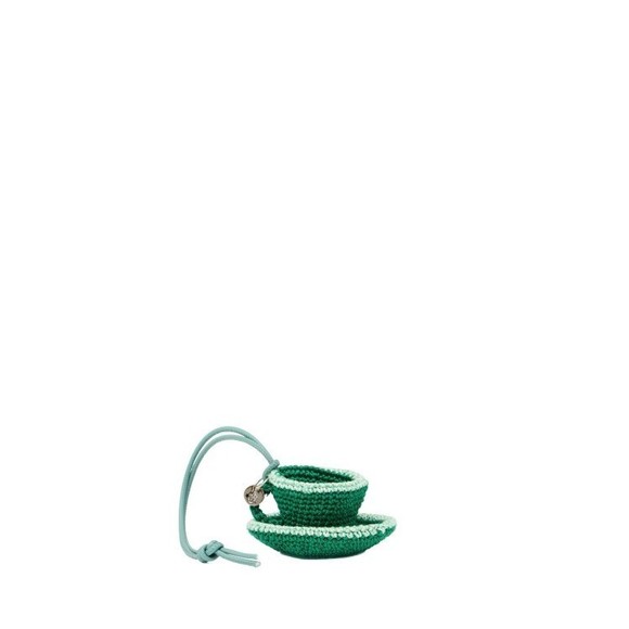 J. W. Anderson Teacup-Shaped Keychain With Leather Cord And Logo Detail - NWT - Picture 1 of 2